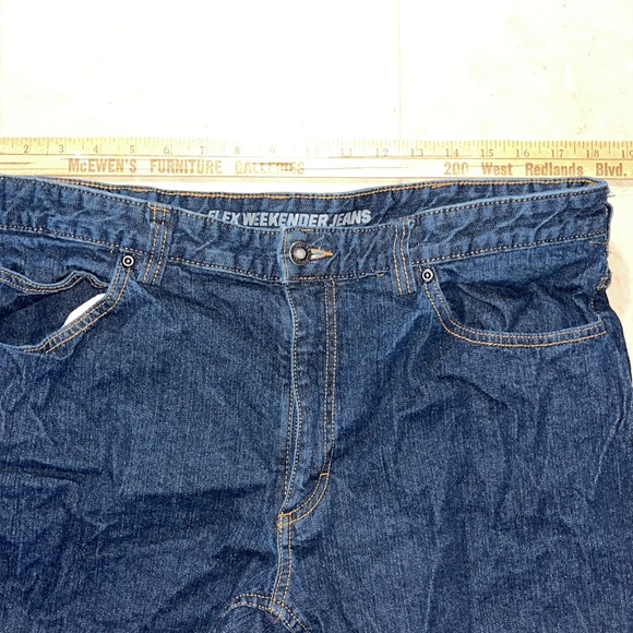 Mens 36 Duluth Flex Weekender Trim Fit Blue Jeans - Picture 2 of 9